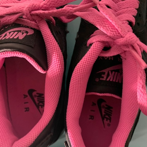 NEW VINTAGE NIKE AIR MAX RUNNING SHOES- PINK/BLK - Picture 4 of 14
